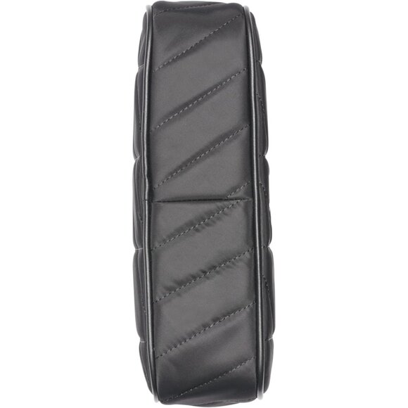 Bodhi Women's Black Silver Crossbody Bag with Zipper & Cotton Lining - Picture 3 of 6